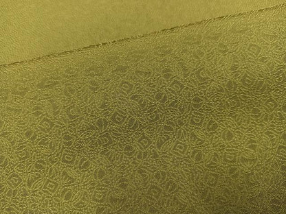 平和屋着物●上質な色無地　吉祥地紋　梅幸茶色　さが美扱い　正絹　逸品　未使用　AABM5068ph