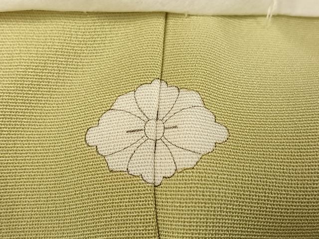 平和屋着物●上質な色無地　草花地紋　木蘭色　正絹　逸品　未使用　AABM5081ph