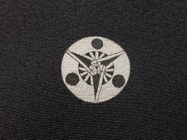 平和屋着物●豪華黒留袖　友禅　花唐草文　正絹　逸品　AABM5089ph