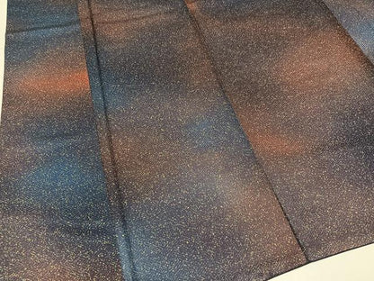平和屋着物●上質な小紋　霞文　暈し染め　正絹　逸品　AABM5093ph