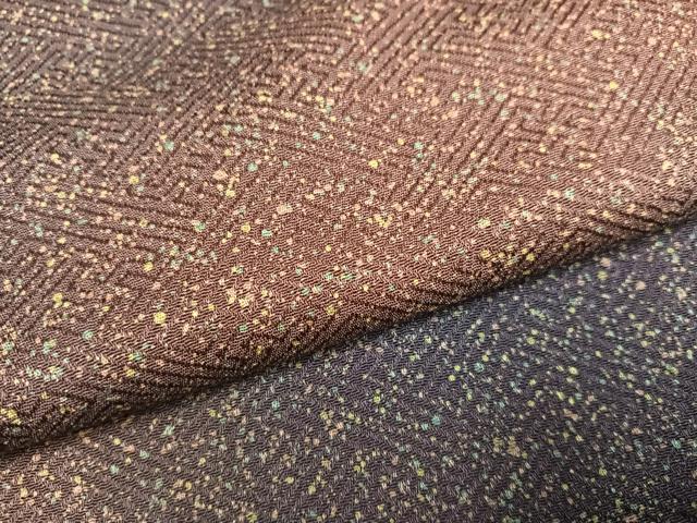 平和屋着物●上質な小紋　霞文　暈し染め　正絹　逸品　AABM5093ph