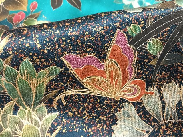 平和屋着物●豪華振袖　花蝶文　暈し染め　金銀彩　正絹　逸品　AABM5096ph