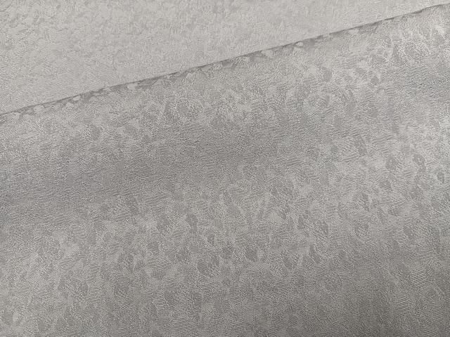平和屋着物●上質な色無地　霞地紋　白鼠色　やまと誂製　正絹　逸品　AABM5120ph