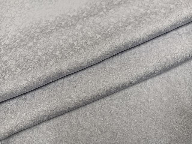平和屋着物●上質な色無地　霞地紋　白鼠色　やまと誂製　正絹　逸品　AABM5120ph