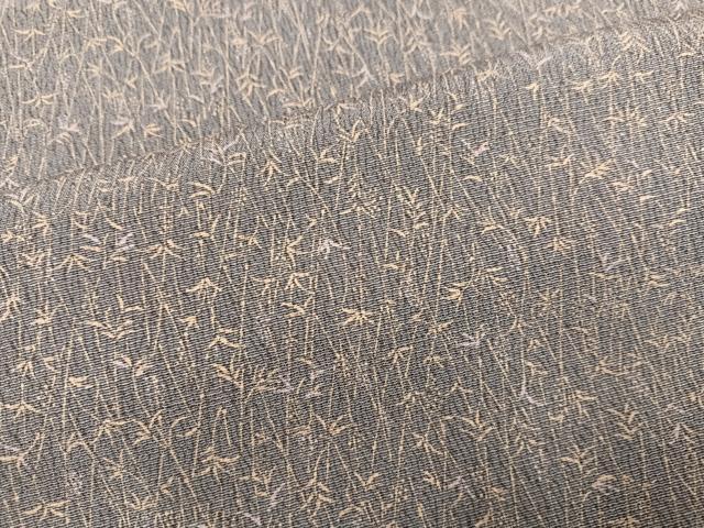 平和屋着物●上質な小紋　草花文　正絹　逸品　AABM5121ph
