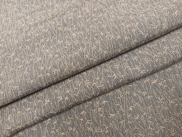 平和屋着物●上質な小紋　草花文　正絹　逸品　AABM5121ph