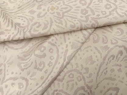 平和屋着物●上質な紬　更紗文　金糸　やまと誂製　正絹　逸品　AABM5122ph