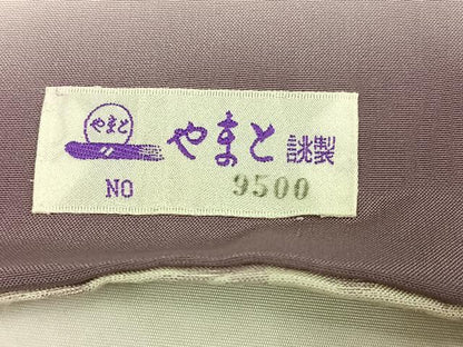 平和屋着物●上質な紬　更紗文　金糸　やまと誂製　正絹　逸品　AABM5122ph