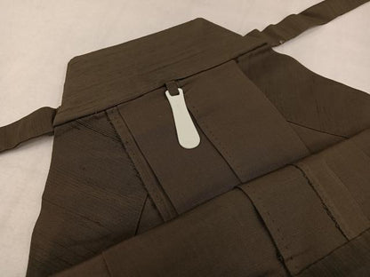 平和屋着物●男性　馬乗り袴　紬地　涅色　正絹　逸品　AABM5126ph