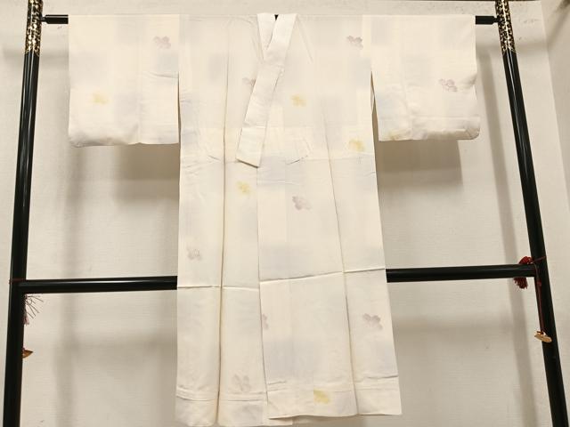 平和屋着物●長襦袢　無双仕立て　舞桜　正絹　逸品　AABM5159ph