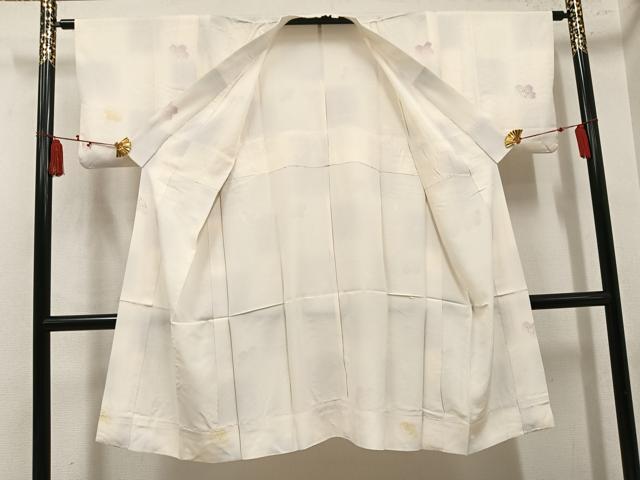 平和屋着物●長襦袢　無双仕立て　舞桜　正絹　逸品　AABM5159ph