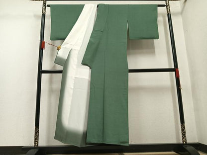 平和屋着物●重要無形文化財　人間国宝　中村勇二郎　江戸小紋　古代菊　正絹　逸品　AABM5161ph