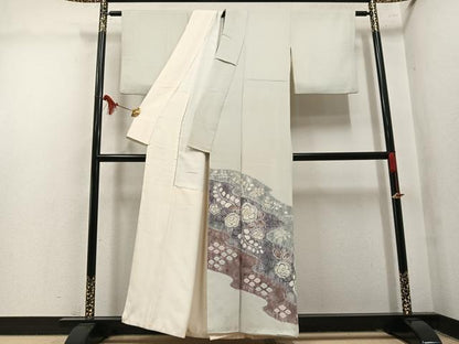 平和屋着物●豪華色留袖　辻が花　絞り　刺繍　正絹　逸品　AABM5166ph