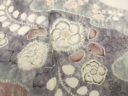 平和屋着物●豪華色留袖　辻が花　絞り　刺繍　正絹　逸品　AABM5166ph