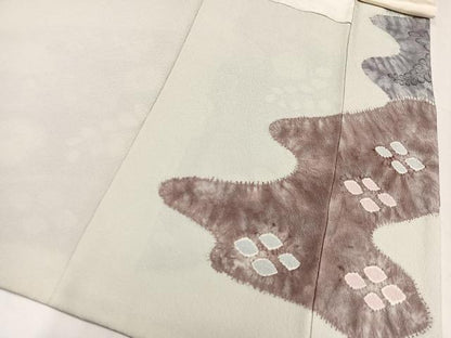 平和屋着物●豪華色留袖　辻が花　絞り　刺繍　正絹　逸品　AABM5166ph