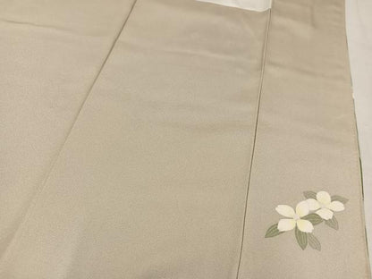 平和屋着物●訪問着　友禅　作家物　草花文　暈し染め　正絹　逸品　AABM5178ph