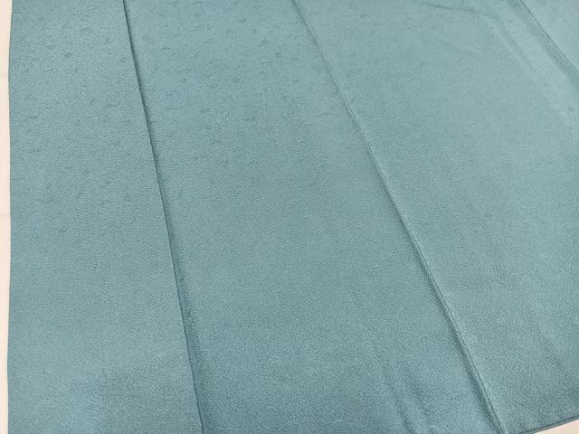 平和屋着物●服飾評論家　市田ひろみ監修　色無地　松竹梅地紋　水浅葱色　正絹　逸品　AABM5184ph