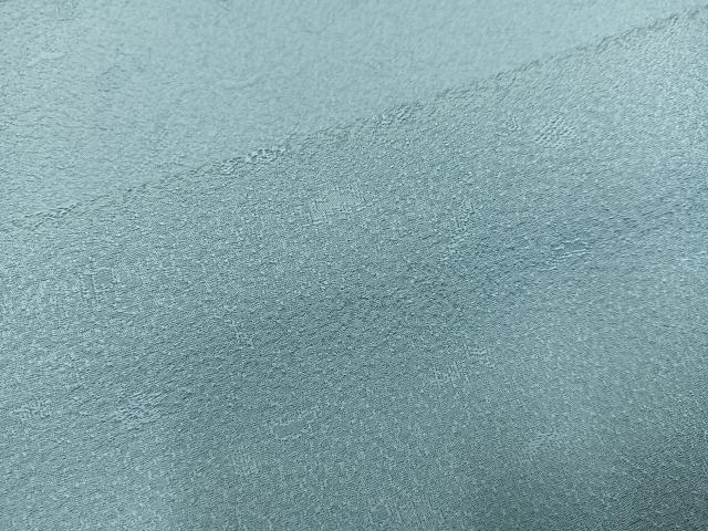 平和屋着物●服飾評論家　市田ひろみ監修　色無地　松竹梅地紋　水浅葱色　正絹　逸品　AABM5184ph