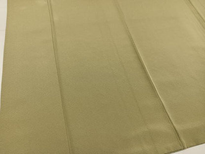 平和屋着物●本加賀友禅作家　押田正義監修　色無地　利休茶色　正絹　逸品　AABM5185ph