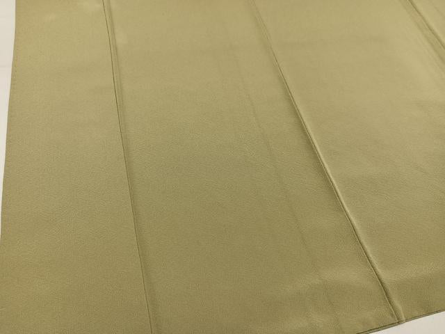 平和屋着物●本加賀友禅作家　押田正義監修　色無地　利休茶色　正絹　逸品　AABM5185ph