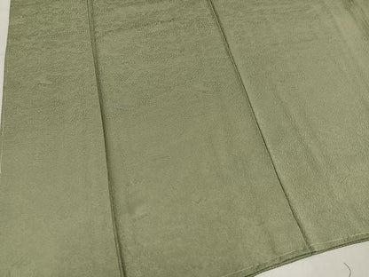 平和屋着物●上質な色無地　風景草花地紋　利休茶色　正絹　逸品　AABM5188ph