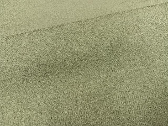 平和屋着物●上質な色無地　風景草花地紋　利休茶色　正絹　逸品　AABM5188ph