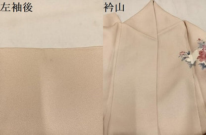 平和屋着物●訪問着　友禅　風景草花文　暈し染め　正絹　逸品　AABM5191ph