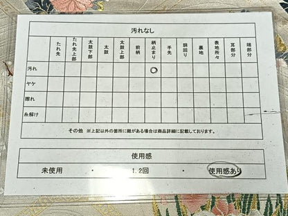 平和屋着物◎六通柄袋帯　唐織　草花文　加賀優彩　金銀糸　正絹　逸品　AABM5231bw