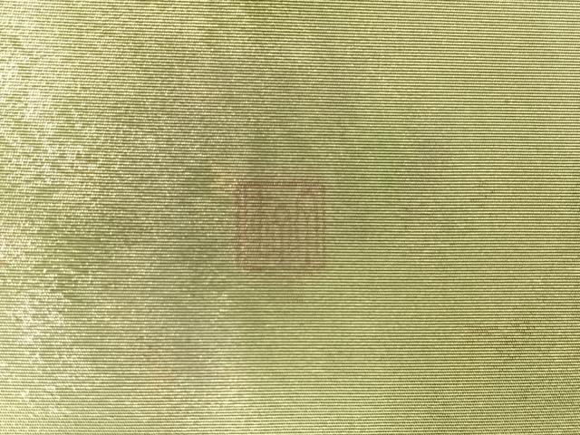 平和屋着物◎太鼓柄袋帯　作家物　手描き　草花文　金彩　引箔　正絹　逸品　AABM5234bw