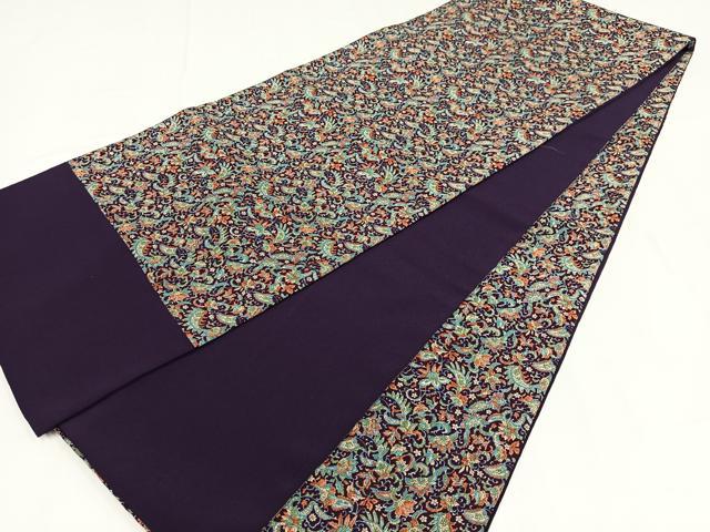 平和屋着物◎創作　全通柄京袋帯　更紗唐草文　AABM5252bw