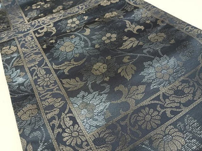 平和屋着物◎西陣　泰正織物　六通柄袋帯　花唐草文　正絹　逸品　AABM5289bw