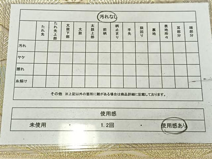 平和屋着物◎西陣　服部織物　六通柄袋帯　青海波　金銀糸　正絹　逸品　AABM5296bw