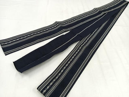 平和屋着物◎男性　本場筑前博多織　角帯　献上　証紙付き　正絹　逸品　AABM5306bw