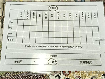 平和屋着物◎六通柄袋帯　唐織　人物風景文　金糸　正絹　逸品　AABM5386bw
