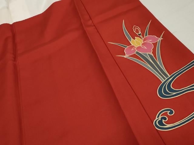 平和屋着物●手ざし京紅型染・宮崎紅型　宮崎良次　振袖　風景花鳥文　暈し染め　正絹　逸品　AABM5451cs