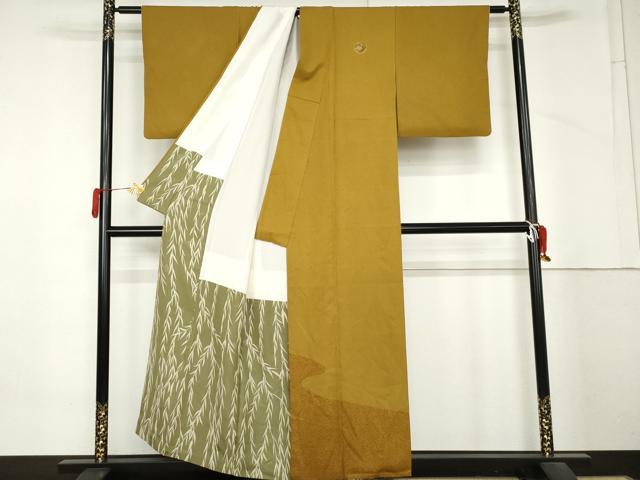 平和屋着物●染色の魔術師　染乃座・大久保玄才　そめのざ玄才　訪問着　霞文　正絹　逸品　AABM5453cs
