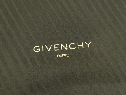 平和屋着物●希少　GIVENCHY　ジバンシー　振袖　幾何学格子　黒地　金彩　正絹　逸品　AABM5461cs