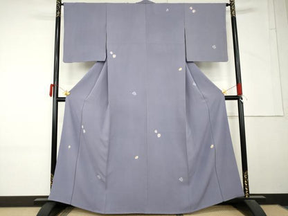 平和屋着物●東ちづる　小紋　成り物　苺　葡萄　檸檬　正絹　逸品　AABM5475cs