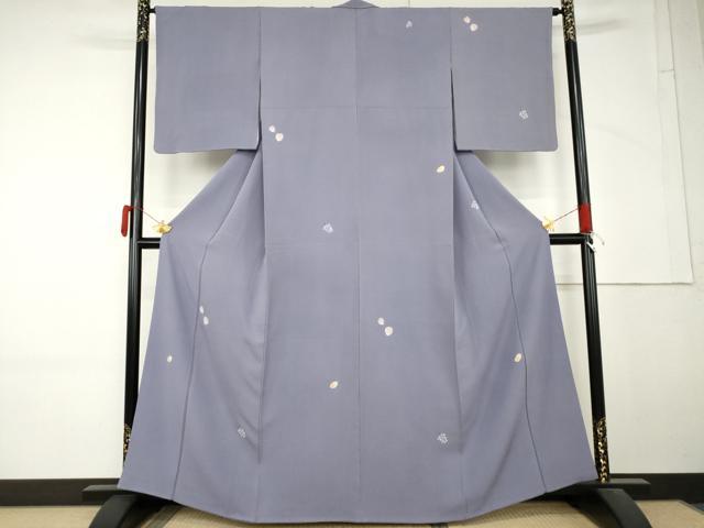 平和屋着物●東ちづる　小紋　成り物　苺　葡萄　檸檬　正絹　逸品　AABM5475cs