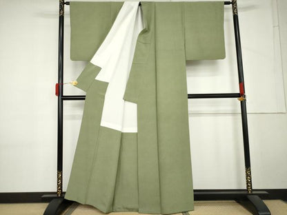 平和屋着物●江戸小紋　彫士：住田双光・染士：服部光擴　極小鮫小紋柄　正絹　逸品　AABM5487cs