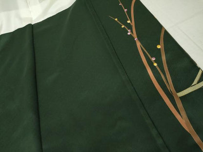 平和屋着物●訪問着　枝梅文　暈し染め　金彩　正絹　逸品　未使用　AABM5489cs