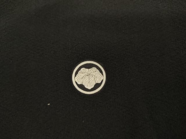 平和屋着物●中国三大刺繍　相良刺繍　総刺繍　黒留袖　籬枝花文　金糸　正絹　逸品　AABM5501cs