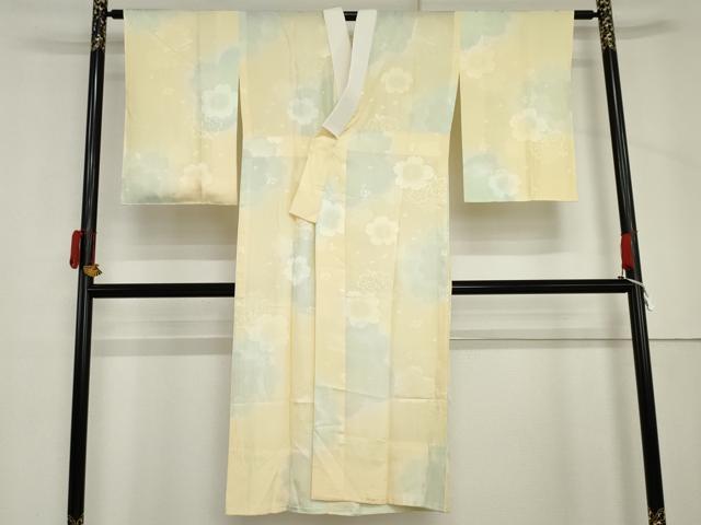 平和屋着物●長襦袢　無双仕立て　桜　暈し染め　やまと誂製　正絹　逸品　AABM5503cs