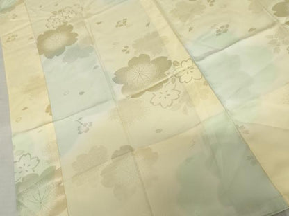 平和屋着物●長襦袢　無双仕立て　桜　暈し染め　やまと誂製　正絹　逸品　AABM5503cs