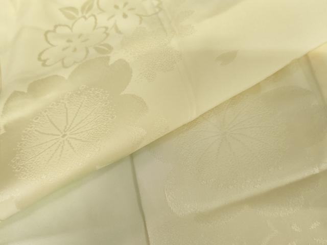 平和屋着物●長襦袢　無双仕立て　桜　暈し染め　やまと誂製　正絹　逸品　AABM5503cs