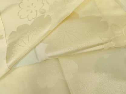平和屋着物●長襦袢　無双仕立て　桜　暈し染め　やまと誂製　正絹　逸品　AABM5503cs
