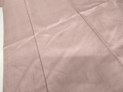 平和屋着物●上質な紬　色無地　石竹色　正絹　逸品　AABM5506cs