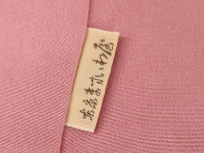 平和屋着物●上質な色無地　紋意匠　桃色　ますいわ屋扱い　正絹　逸品　未使用　AABM5509cs