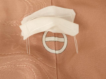 平和屋着物●上質な色無地　竜田川地紋　赤香色　正絹　逸品　未使用　AABM5512cs