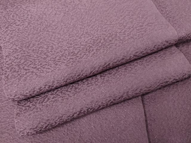 平和屋着物●上質な色無地　紋意匠　京紫色　まるやま扱い　正絹　逸品　AABM5521cs